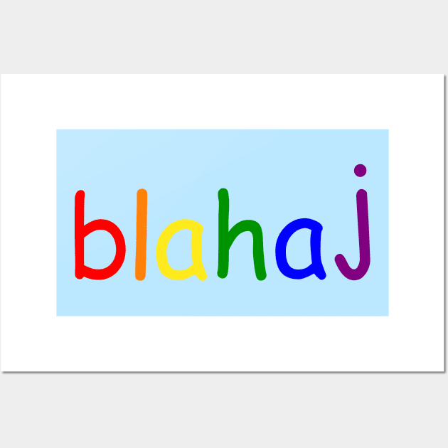 Blahaj - Pride Flag Colours Wall Art by MonkeyButlerDesigns